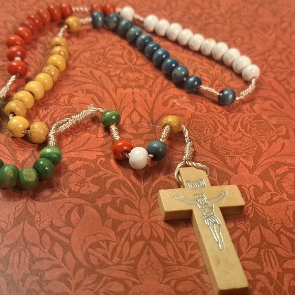 Multicolor Wooden Rosary - Picture 3 of 4